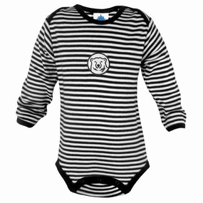 Long-Sleeved Striped Bodysuit from Creative Knitwear Loose