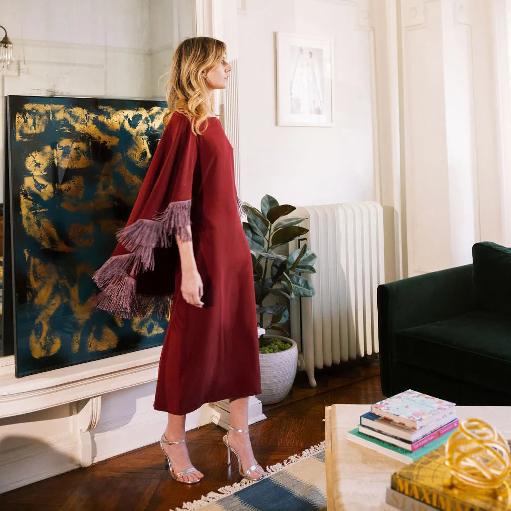 MASON by MASON'S DAUGHTER Marcia Midi Dress Sheer Light Balanced Lines