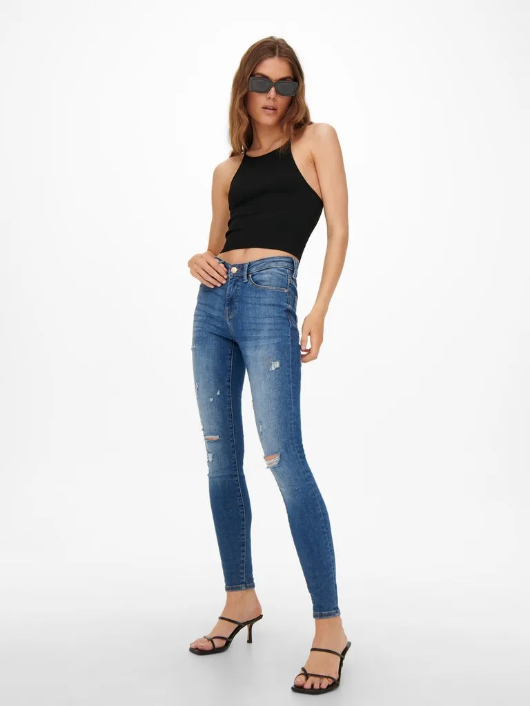 StretchFit Design Lucy Seamless Highneck Top - Black