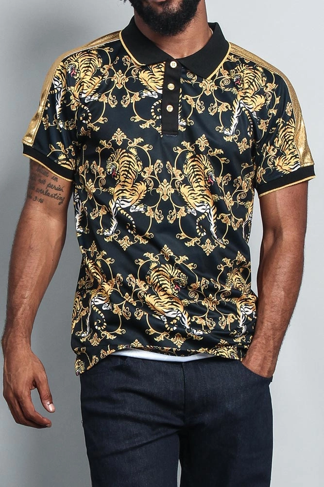 Hot Weather MultiFunctional Pocket Placement Lux Tiger Polo