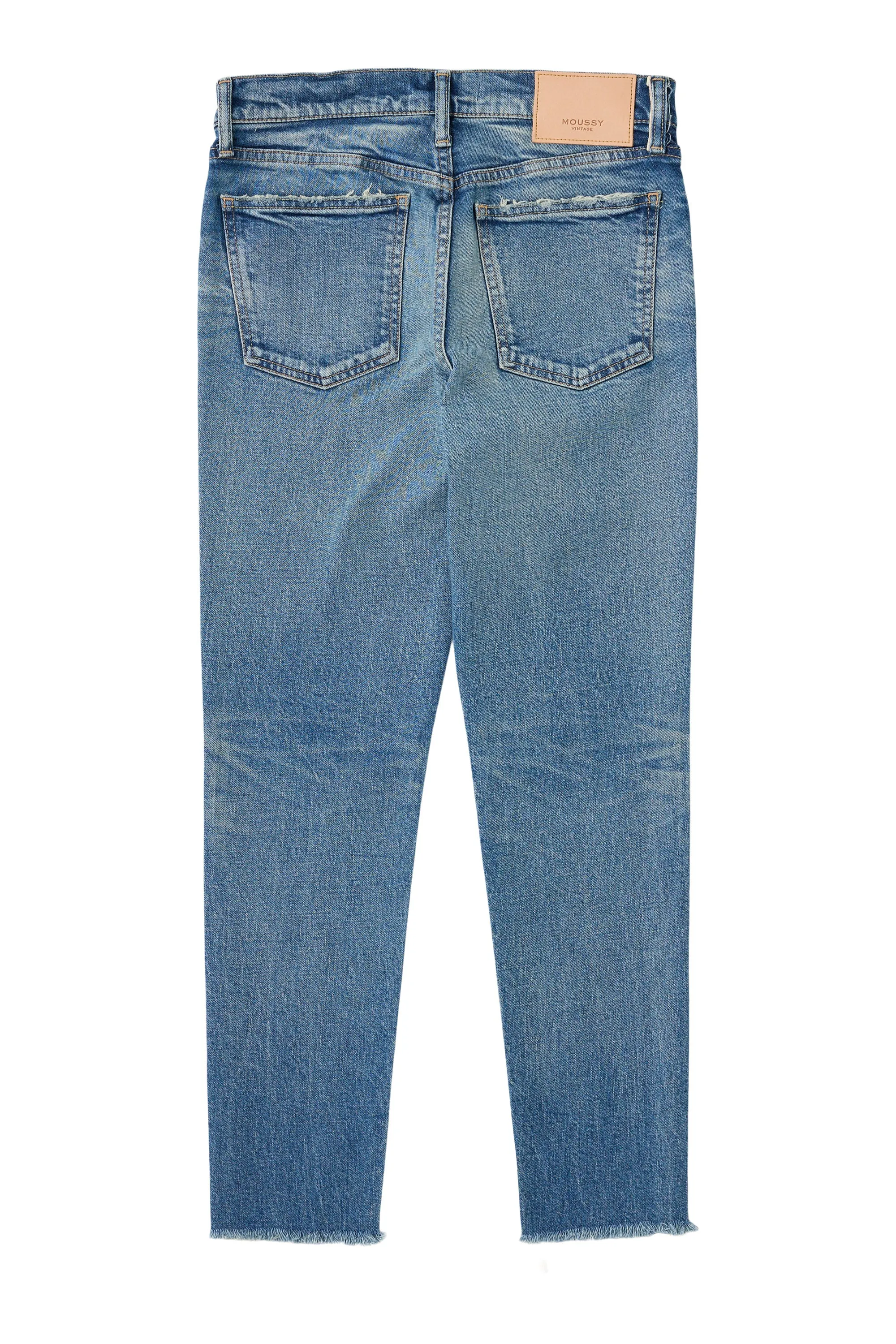 Moussy Denim Hawthhorne Skinny Jeans in Light Blue Clean Finish