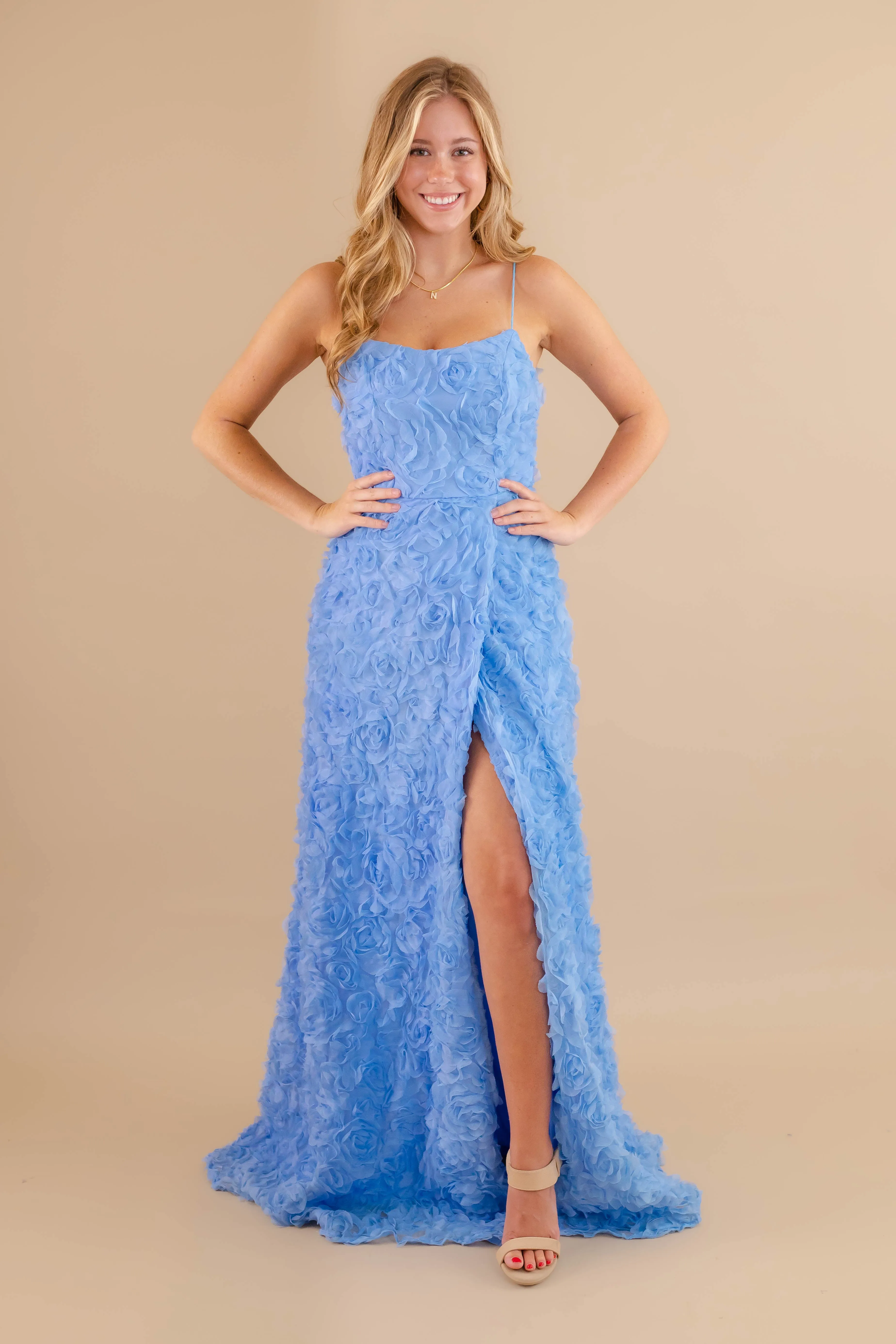 Soft Silhouette Make It Mesmerizing Maxi Dress