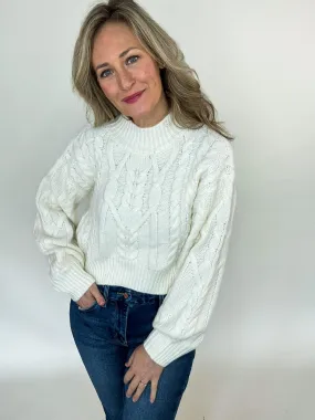 Marcie Whisper White Sweater Timeless Appeal