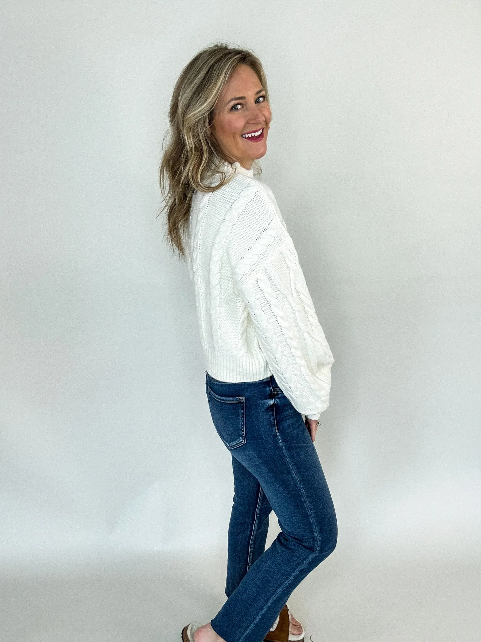 Marcie Whisper White Sweater Breathable Design Wear Winter Must-Have