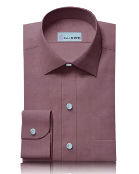 Conference Appropriate Contemporary Style Maroon Oxford Shirt