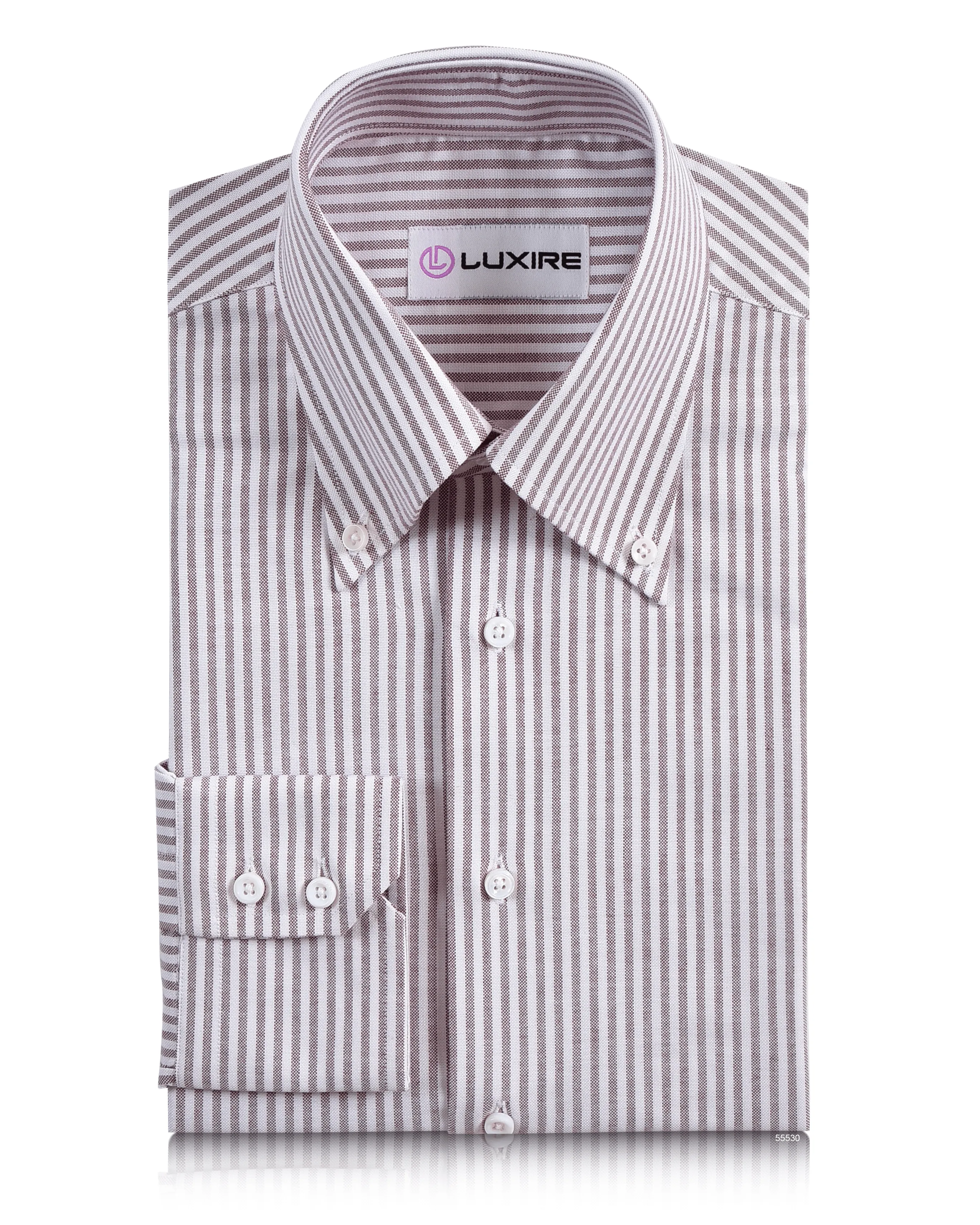 Maroon University Stripes Wrinkle Resistant Oxford Shirt No Bulk Layering System Summer Vibes