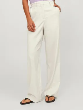 Flattering Waist Design Mary Relax Linen Pants