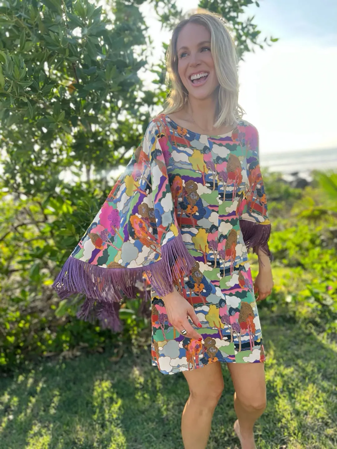 Timeless elegance MASON by MASON'S DAUGHTER Kathleen Dress, Printed Crepe de Chin