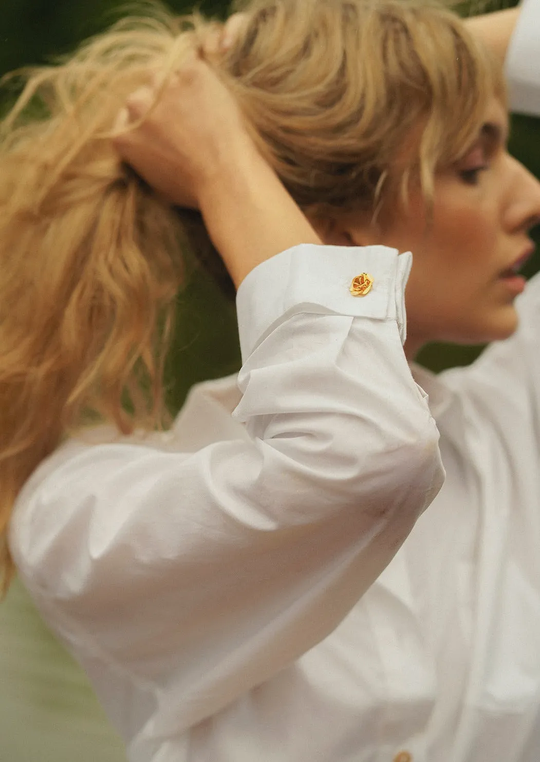 QuickReleaseFastenings MASON'S DAUGHTER the French Cuff Boyfriend Shirt, White Poplin