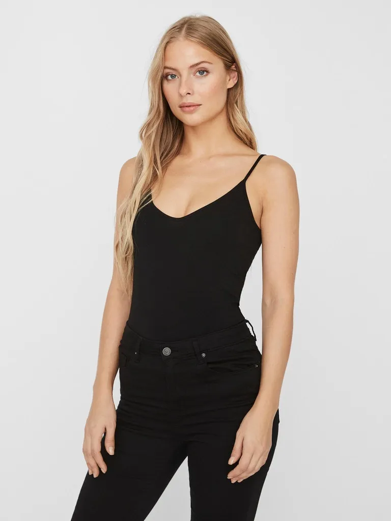 Maxi My Soft Cotton V Singlet Flatlock Stitching Technique Double Chest Pocket