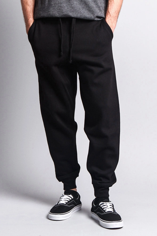 Men's Basic Sweat Pants AdjustableTabs Pull-on style