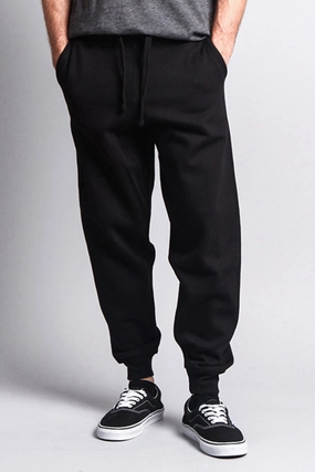 Men's Basic Sweat Pants AdjustableTabs Pull-on style