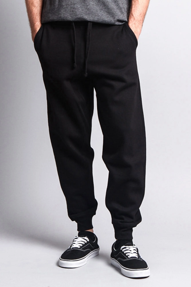 Men's Basic Sweat Pants Relaxed Lines Cool Weather