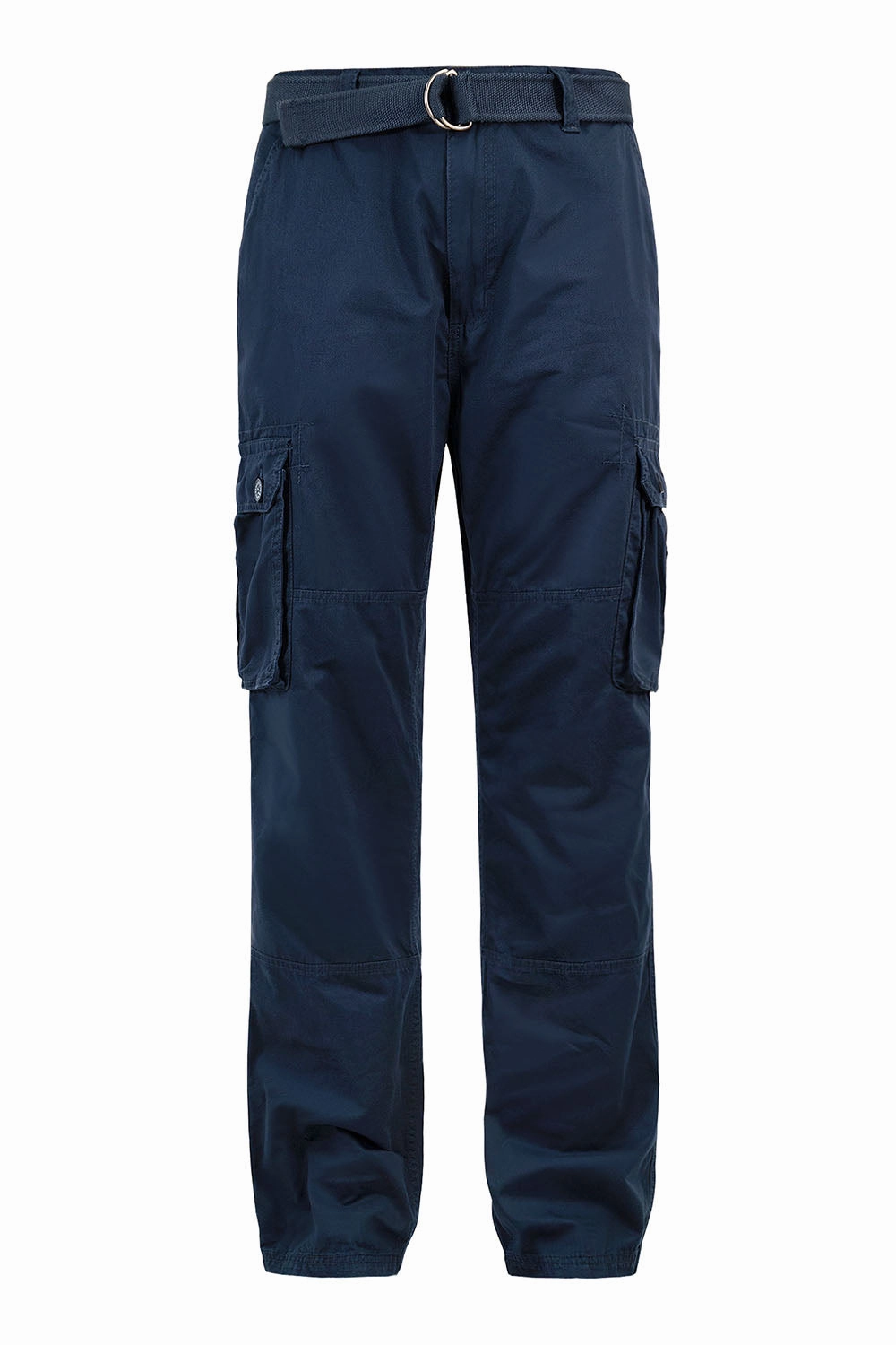 Men's Essential Enzyme Washed Twill Cargo Pants (2) Slim Stretch Minimal Design