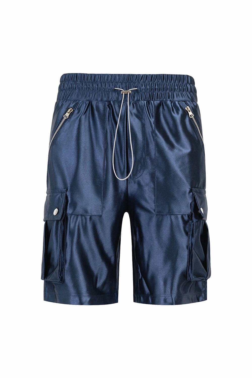 Men's Essential Satin Cargo Shorts Ultimate Comfort Relaxed Fit