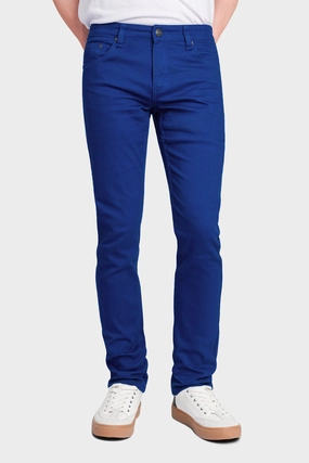 Move Freely Men's Essential Skinny Fit Colored Jeans (Royal Blue)