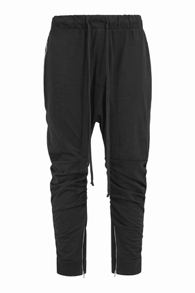 high waisted Comfort Stretch Men's Essential Solid Scrunched Drop Crotch Sweat Joggers