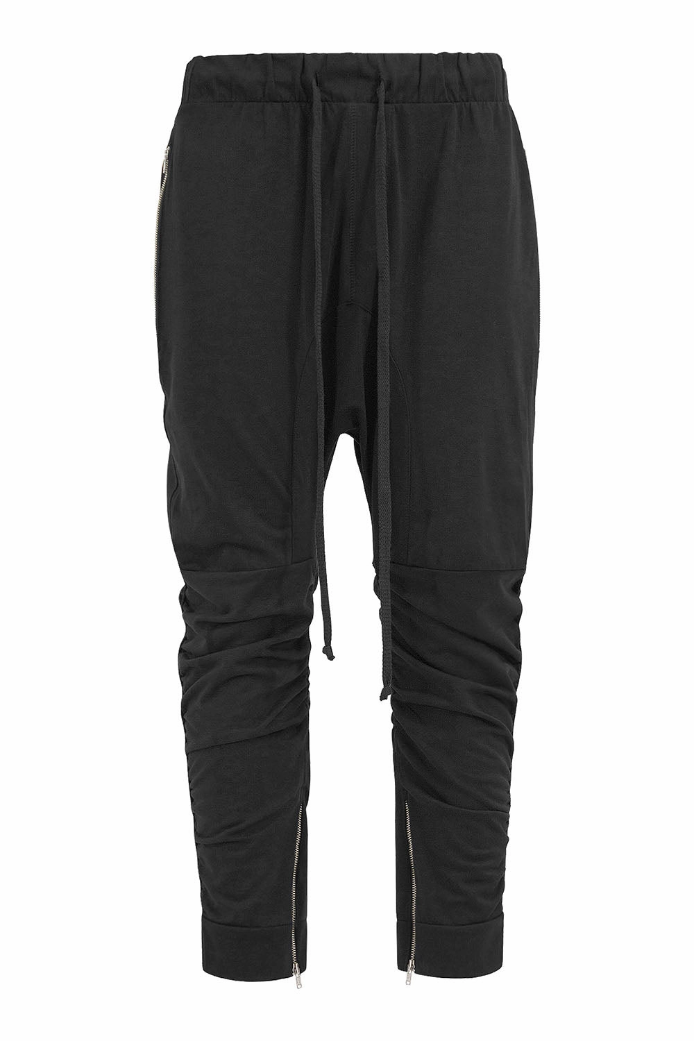 high waisted Comfort Stretch Men's Essential Solid Scrunched Drop Crotch Sweat Joggers