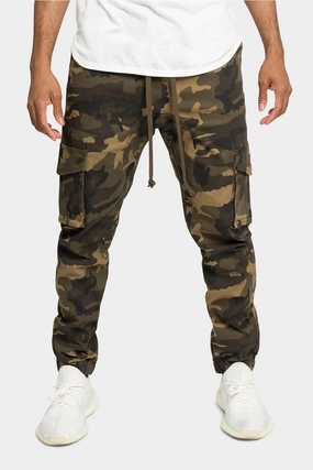 Men's Jogger Twill Cargo Pants Layer Comfort Flexible Activewear
