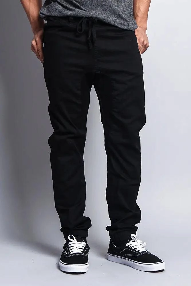 Quick Wear Fit Men's Jogger Twill Pants (Black)