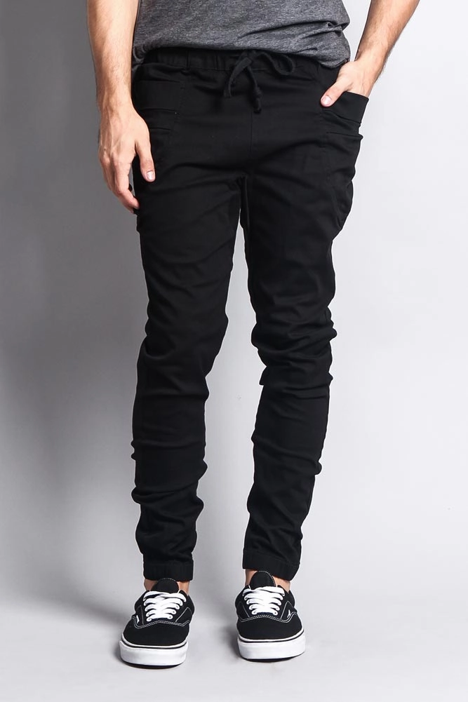 RecycledMaterial Men's Joggers With Side Hip Pockets