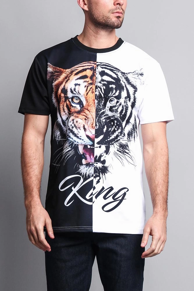 Men's King T Shirt HighNeckCut MinimalistAesthetic
