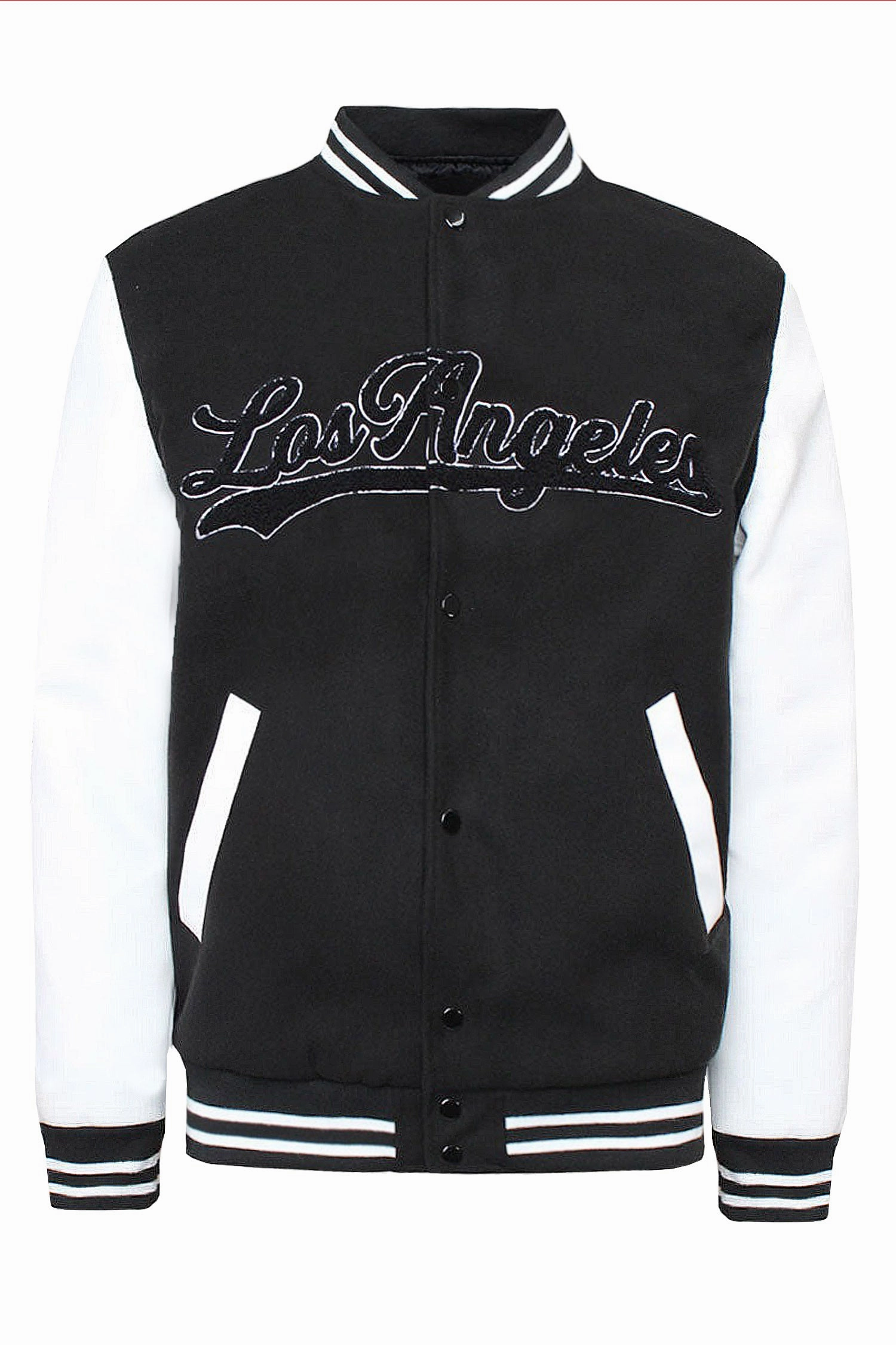 Men's Los Angeles Chenille Patch Varsity Jacket Heavyweight Durability