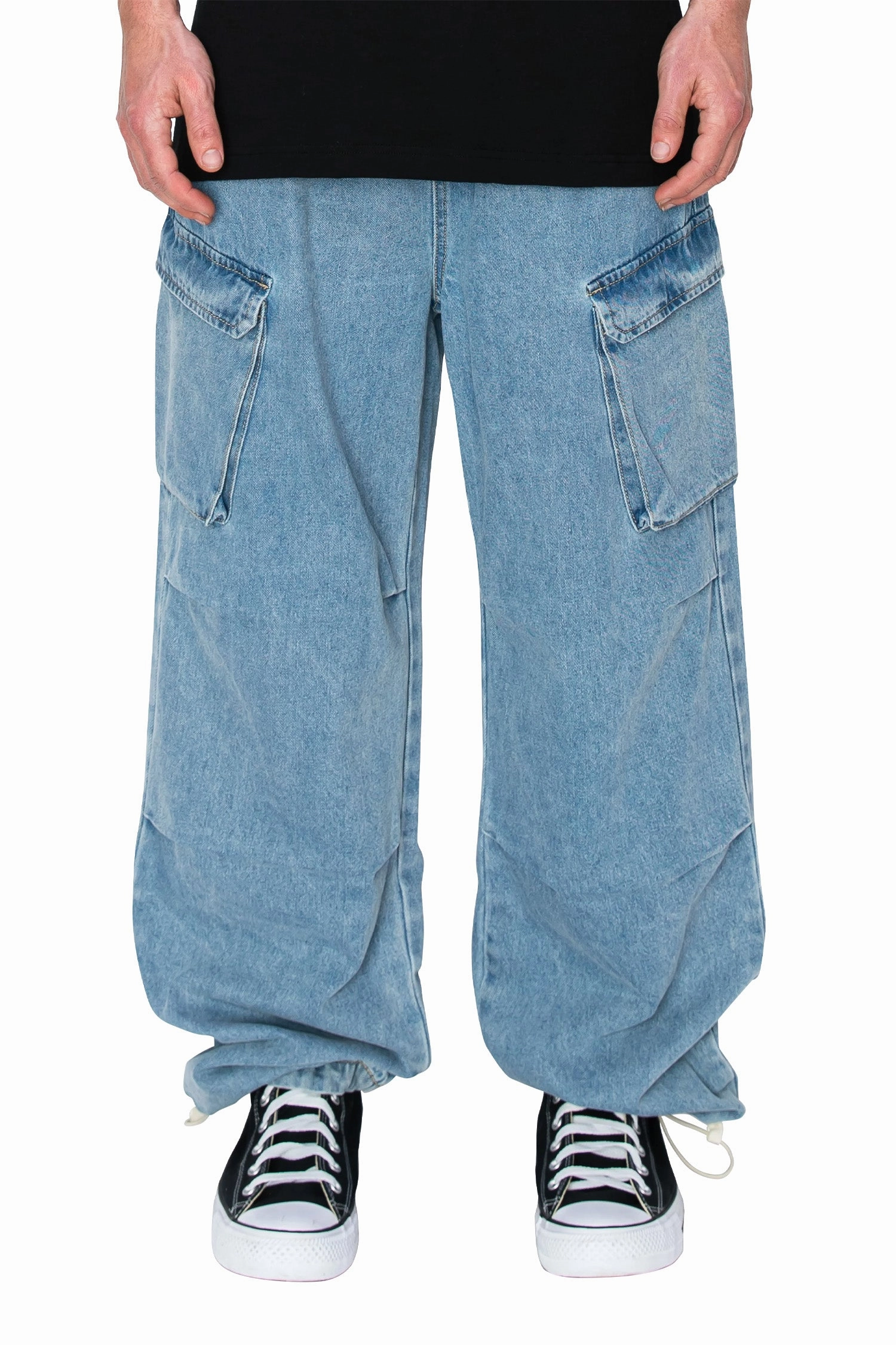 Minimal Comfort Cozy Comfort Men's Parachute Baggy Cargo Jogger Pants