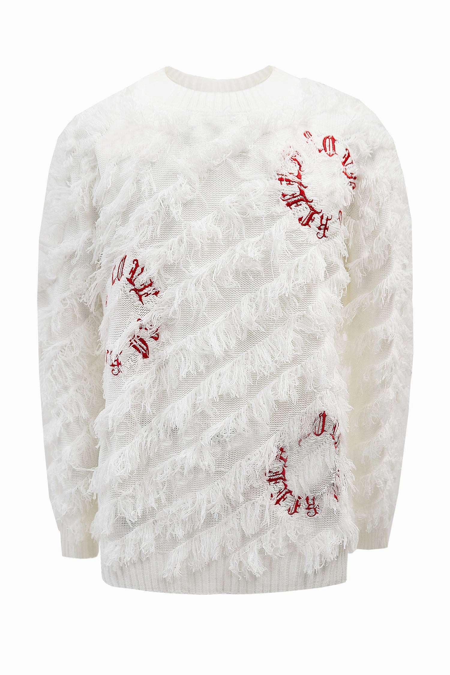 Men's Premium Thread Fringe Embroidered Sweater Midweight Layer