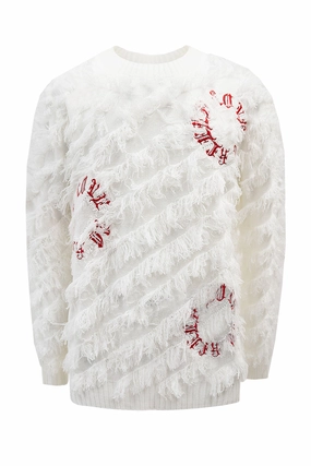 Men's Premium Thread Fringe Embroidered Sweater Multi Pocket System