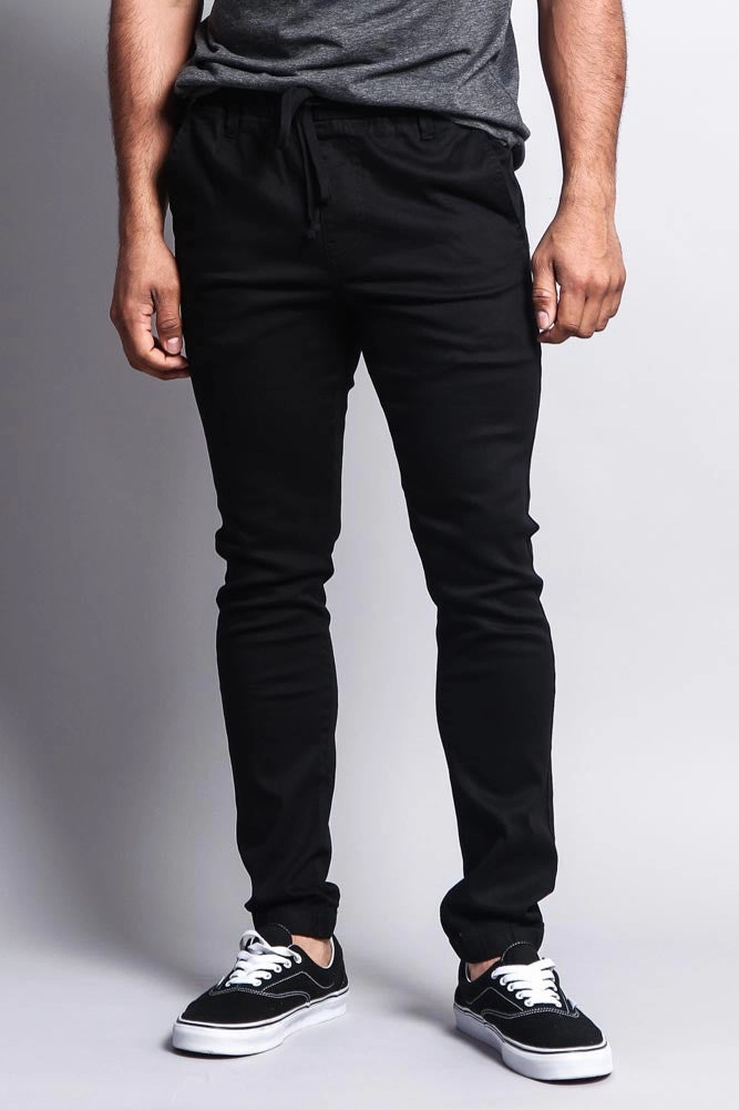 Move Friendly Men's Slant-Pocket Skinny Joggers
