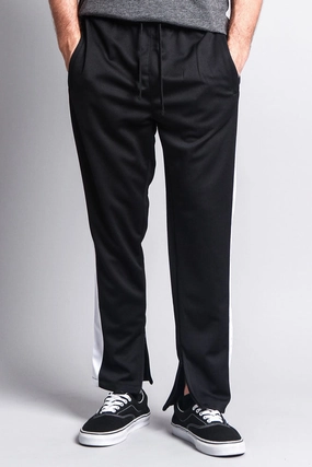 Rayon drape Men's Stripe Track Pants