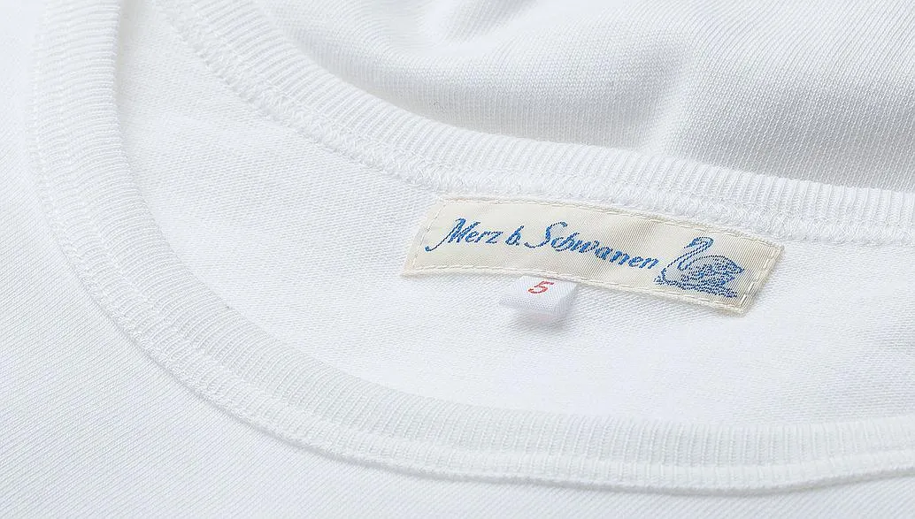 Minimalist fashion Breathable Fit Wear MERZ B SCHWANEN CLASSIC T-SHIRT 215 - WHITE