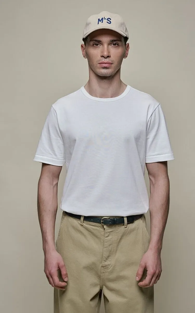 MERZ B SCHWANEN CLASSIC T-SHIRT 2M15 - WHITE Bright and Bold Easy Wear Look