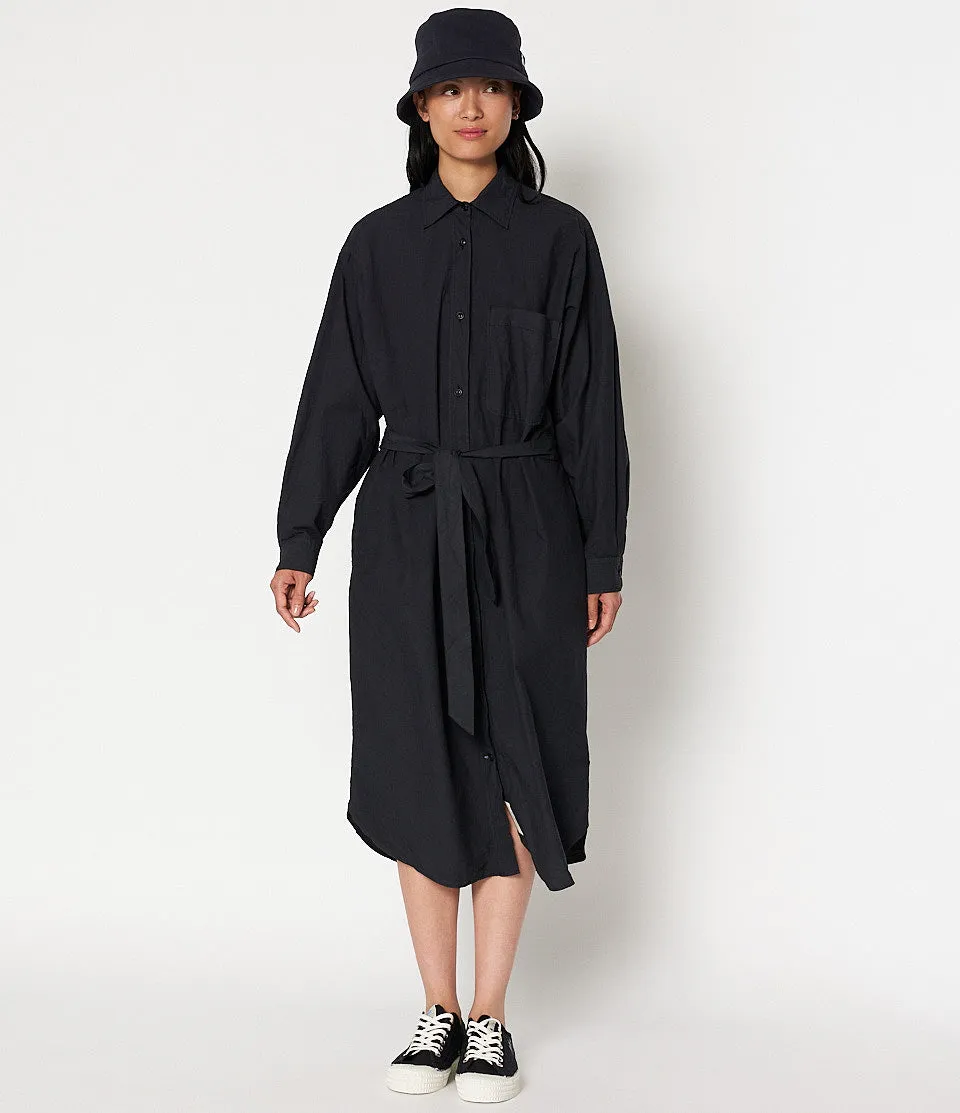 MERZ B SCHWANEN SHIRT DRESS - CHARCOAL Light Drape