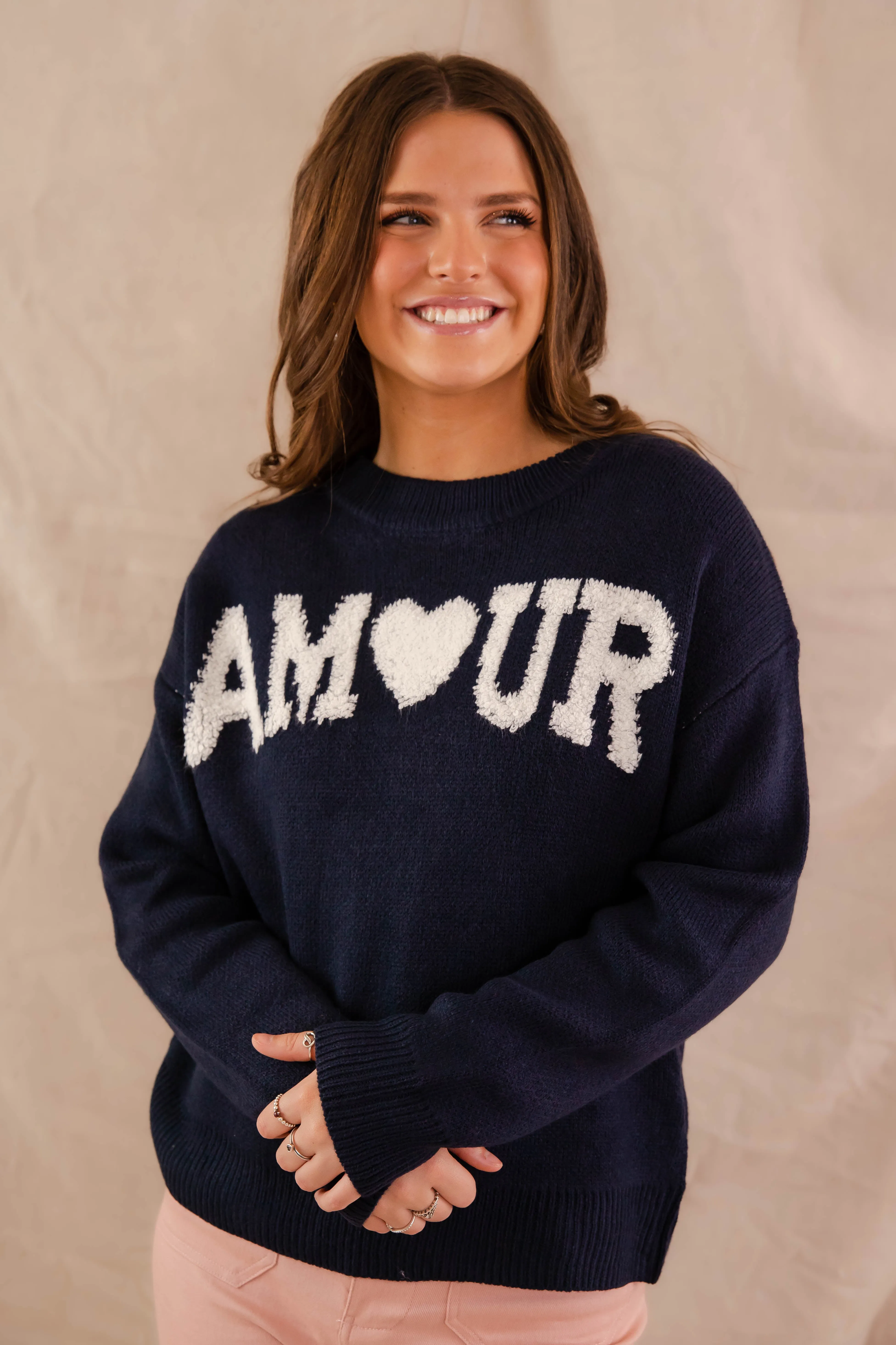 Timeless Cozy Effortless Knit Mi Amour Sweater