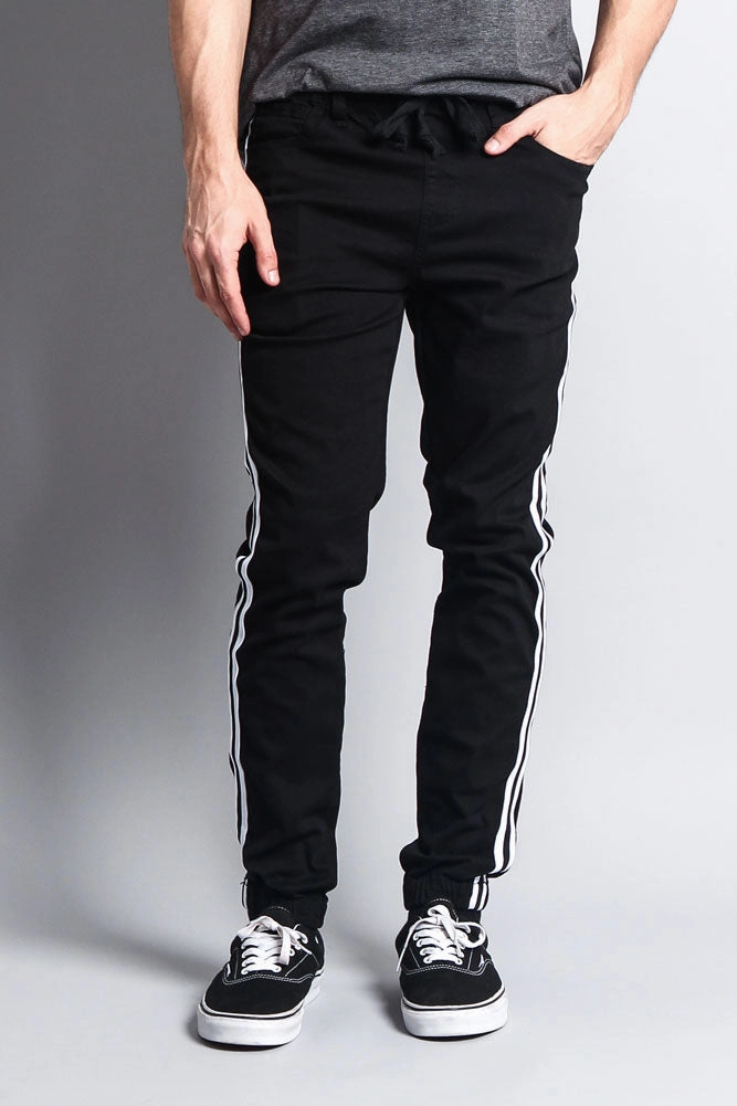 Loose cut Men's Side Striped Band Joggers
