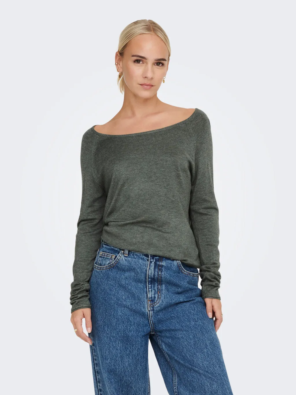 Mila Lacy Long Sweater Modern Turtleneck Style