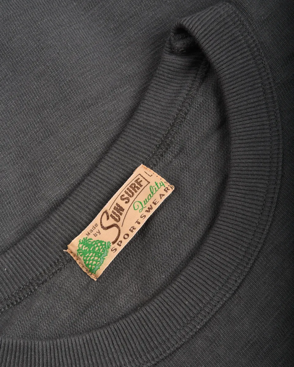 Geometric Print SUN SURF CAFE PAISANO TEE - BLACK