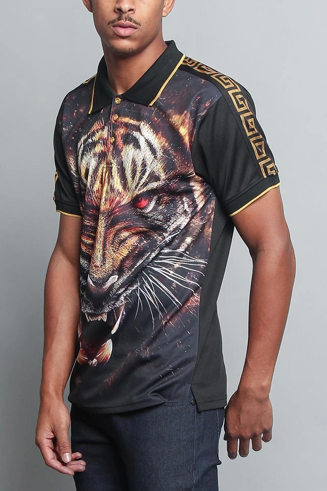 King Sublimation Polo Shirt Neutral Tone Palette