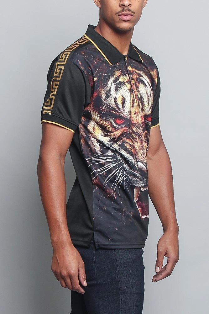 King Sublimation Polo Shirt casual top