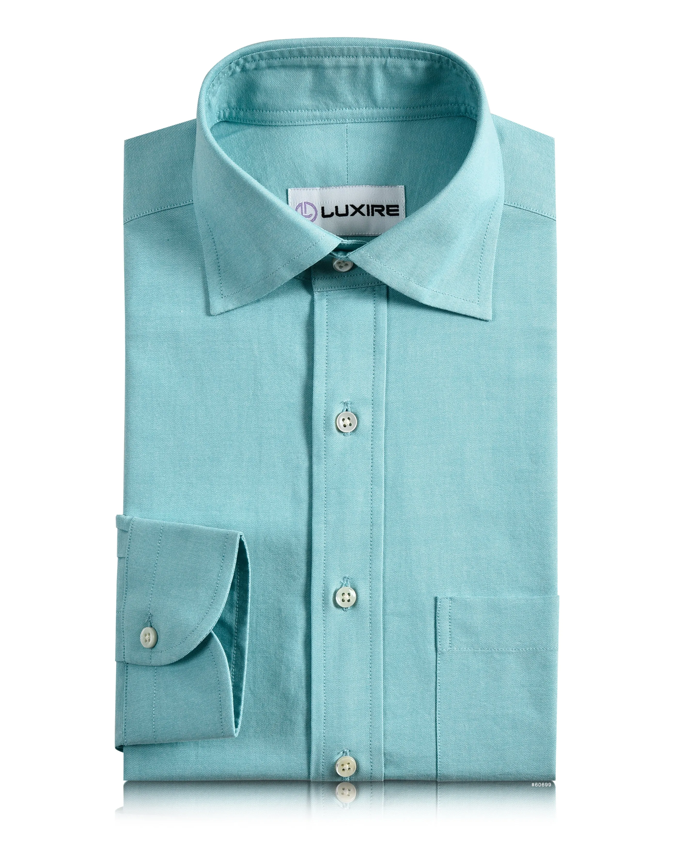 Workwear Casual Timeless Fit Mint Green Pinpoint Oxford Shirt