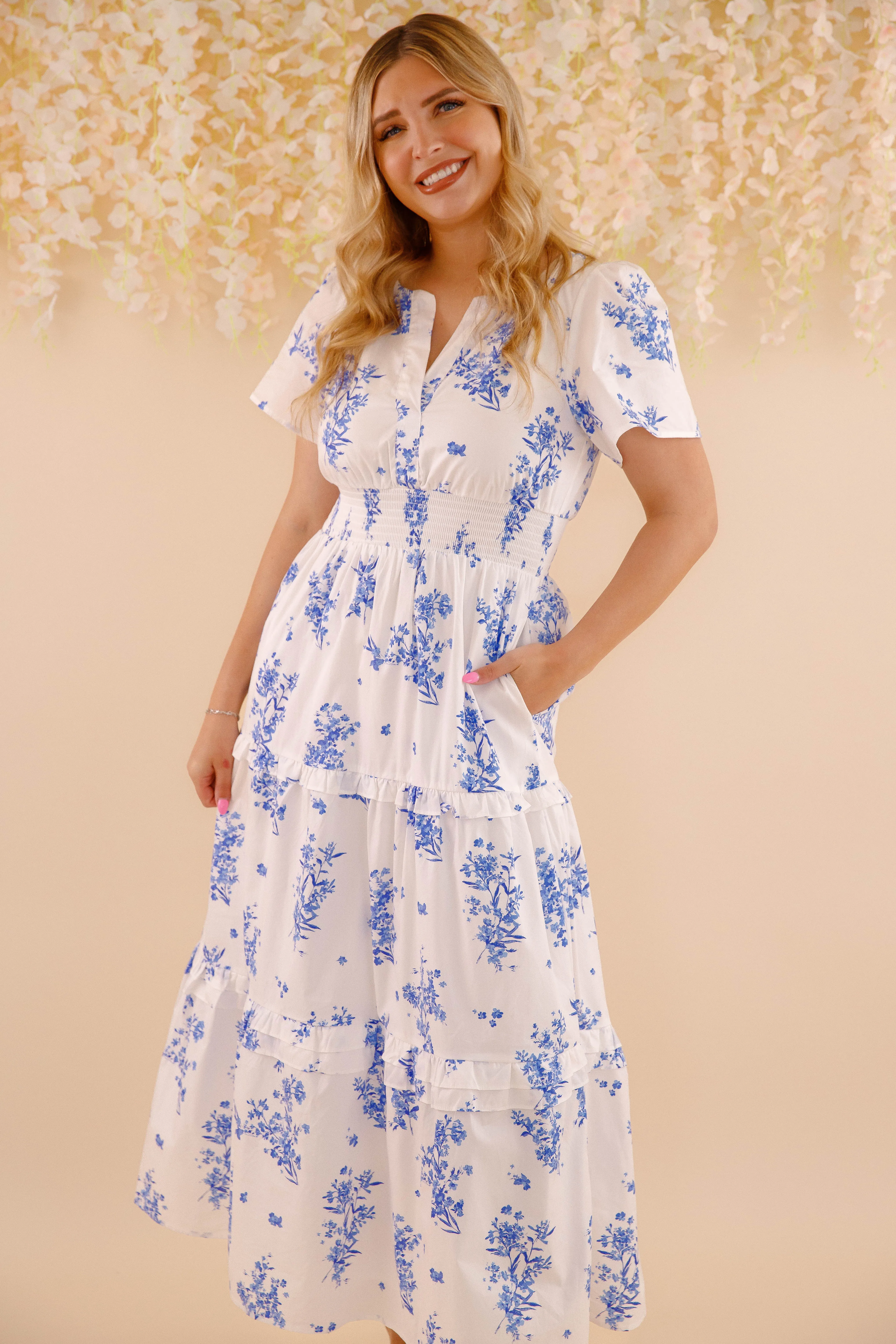 Soft Spoken Maxi Dress Pure Color