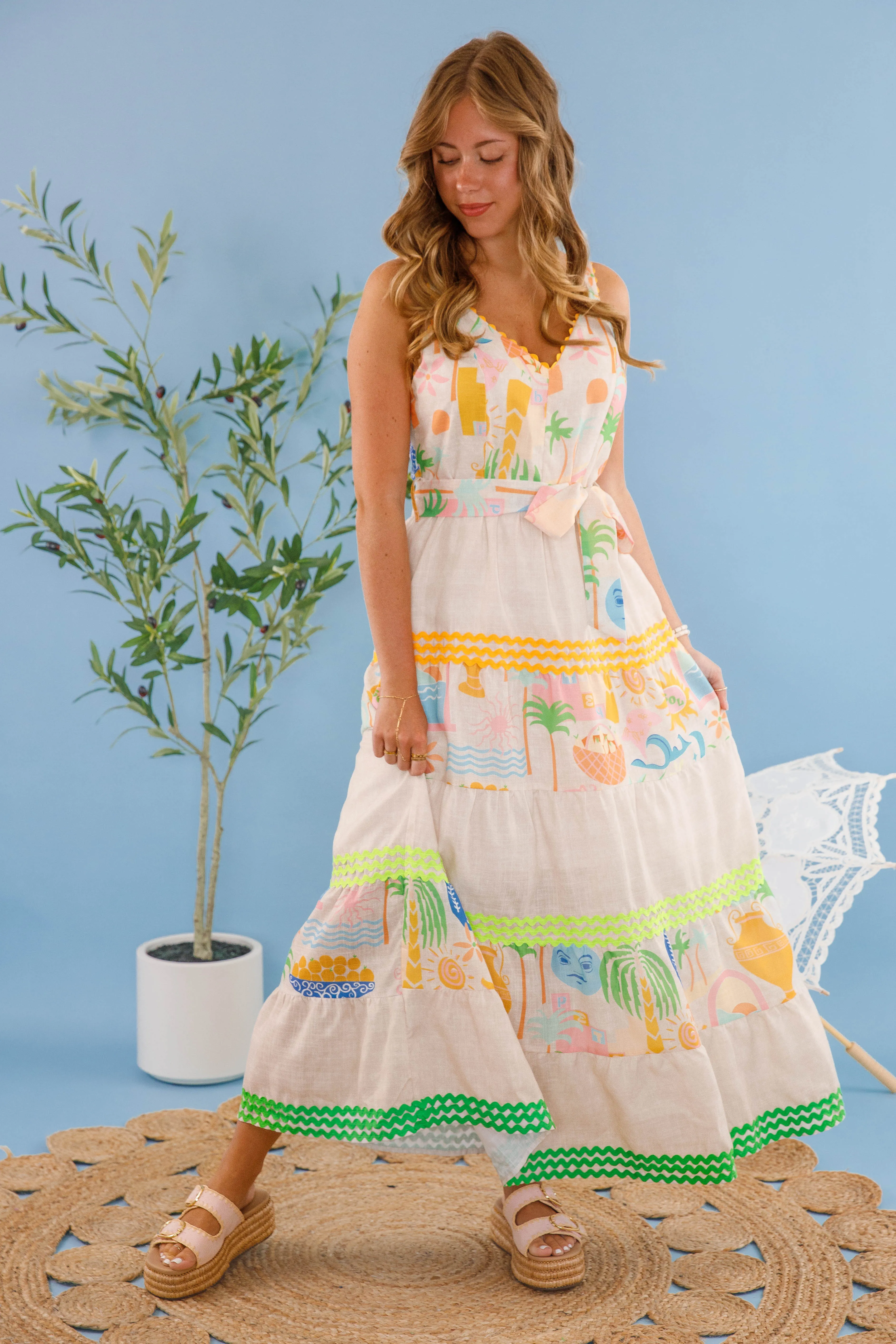 London Edge Comfort Fit On My Radar Maxi Dress