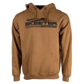 Skeeter Brown Logo Hoodie relaxed shape
