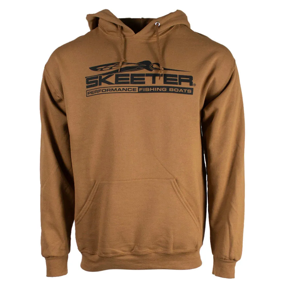 Long Sleeves New Year's Eve wear Skeeter Brown Logo Hoodie