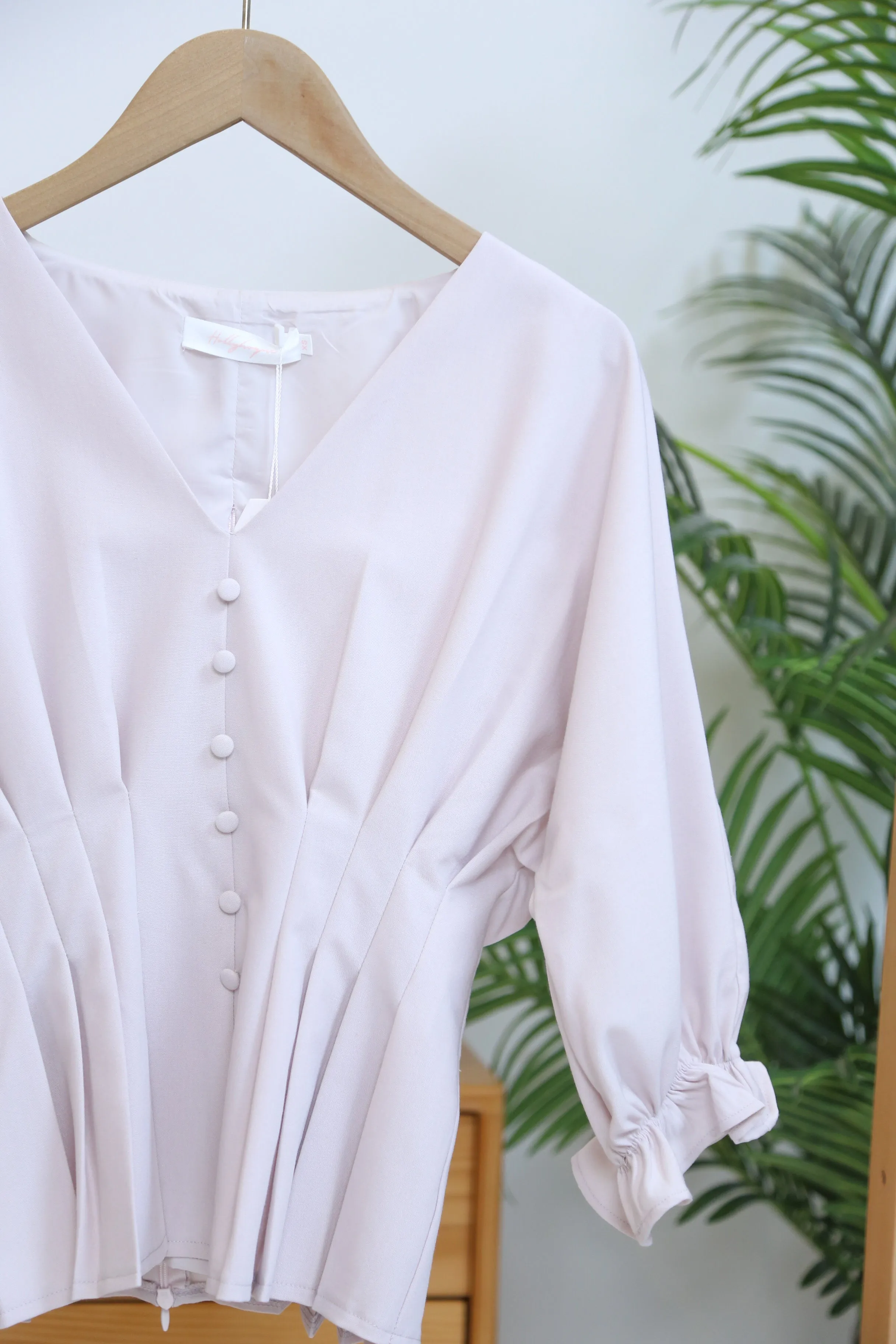 GarmentWashed Softness Kyoto Waist Blouse Blush
