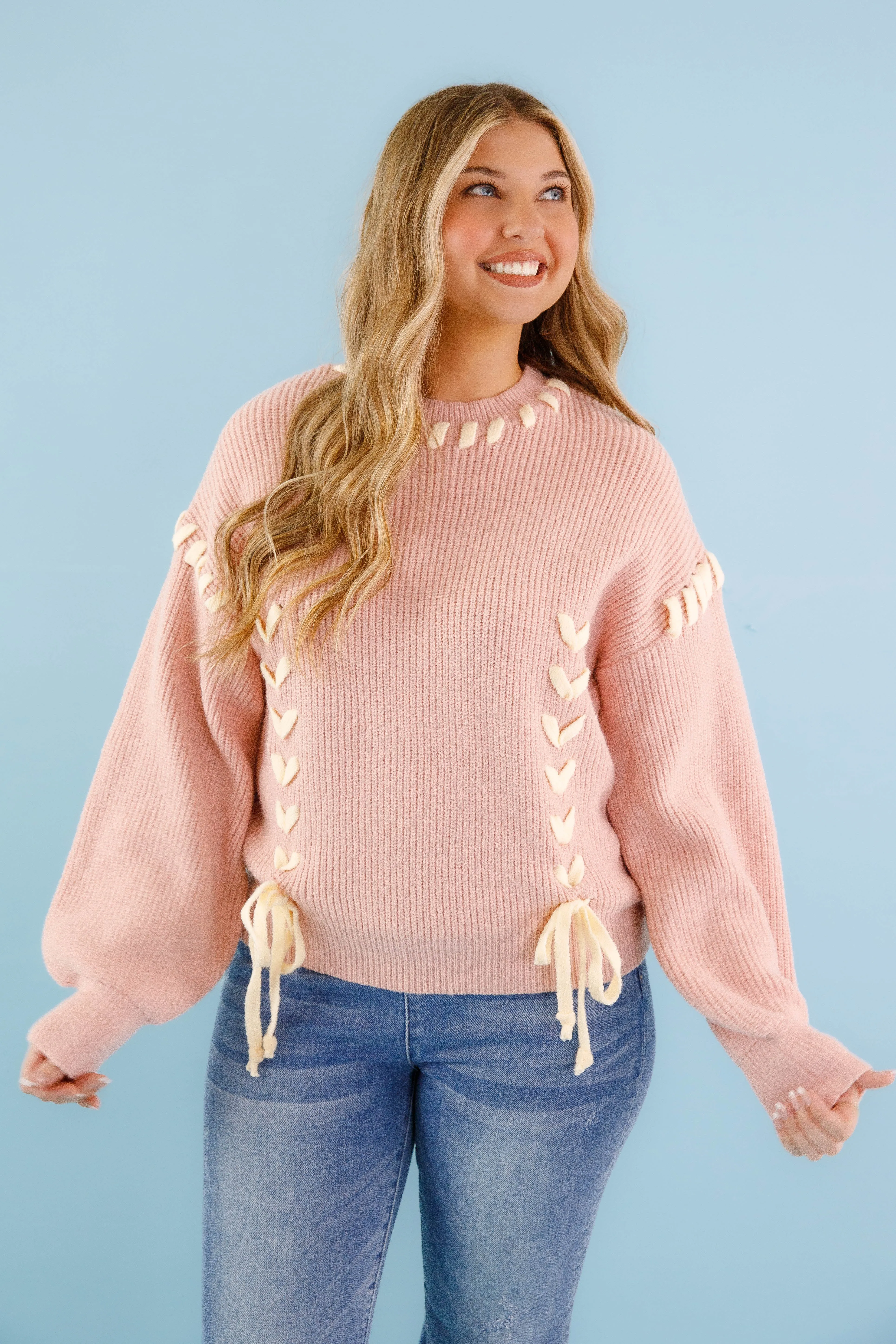 Moment In Time Sweater-Blush Comfy Layer