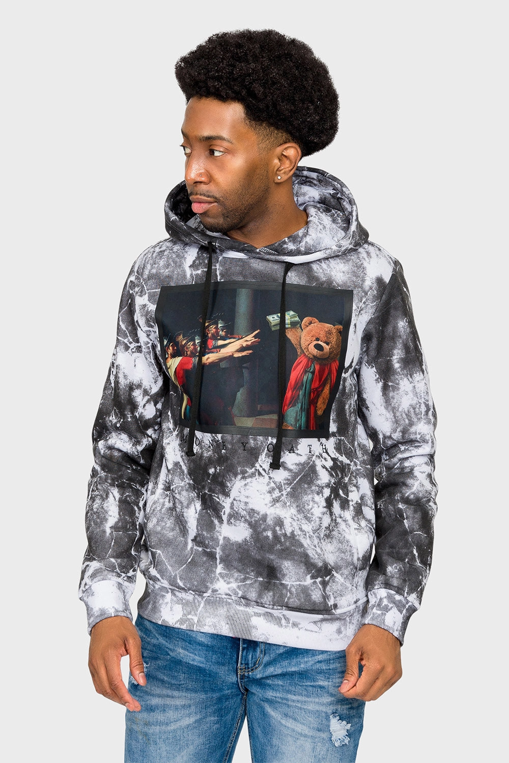 Teflon Coated Wind Resistant Money Oath Tie Dye Hoodie