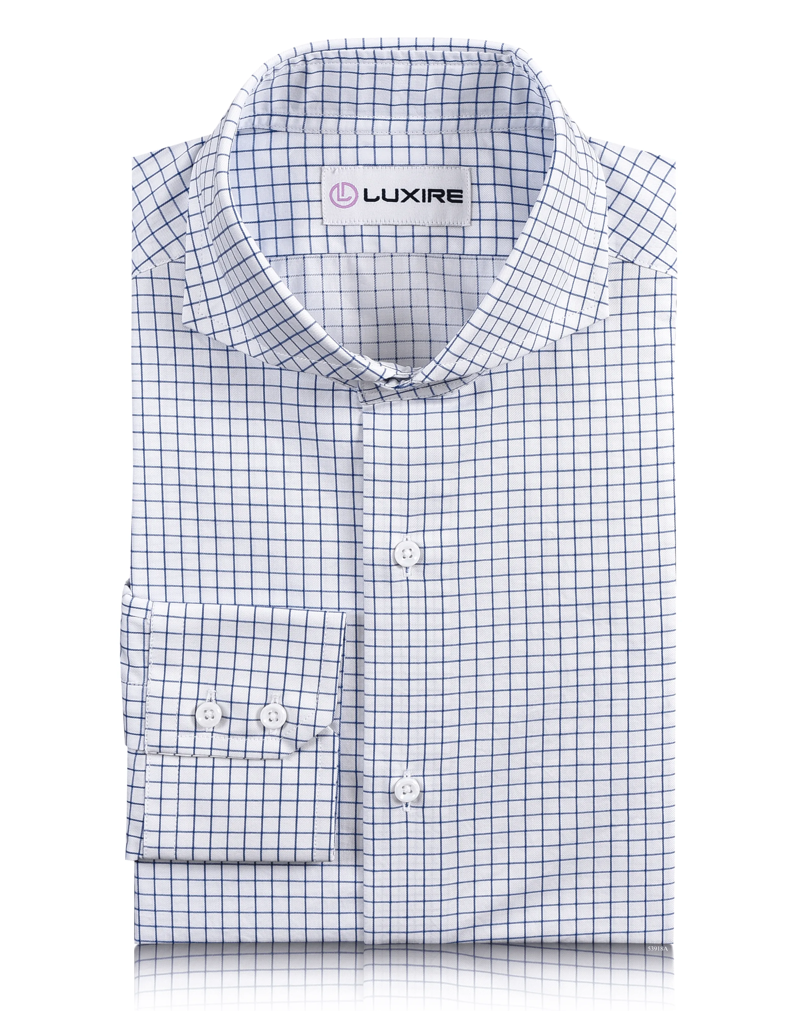 Active Fit Monti Blue Graph Twill Checks Shirt